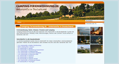 Desktop Screenshot of camping-ferienwohnung.de